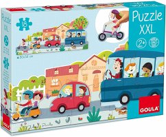 Cover Goula 453428 - Puzzle XXL, Fahrzeuge, 18-Teile