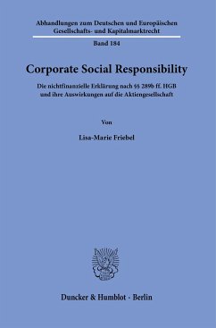 Corporate Social Responsibility. - Friebel, Lisa-Marie