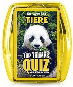 Winning Moves 47339 - Top Trumps Quiz, Welt der Tiere, Wissensspiel