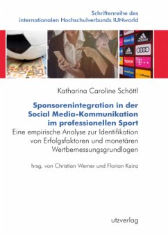 Sponsorenintegration in der Social Media-Kommunikation im professionellen Sport - Schöttl, Katharina Caroline