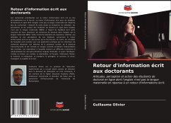 Retour d'information écrit aux doctorants - Olivier, Guillaume