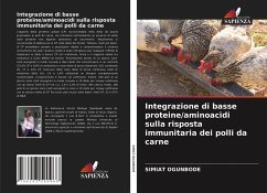 Integrazione di basse proteine/aminoacidi sulla risposta immunitaria dei polli da carne - Ogunbode, Simiat
