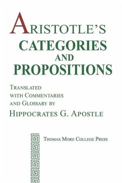 Aristotle's Categories and Propositions - Aristotle