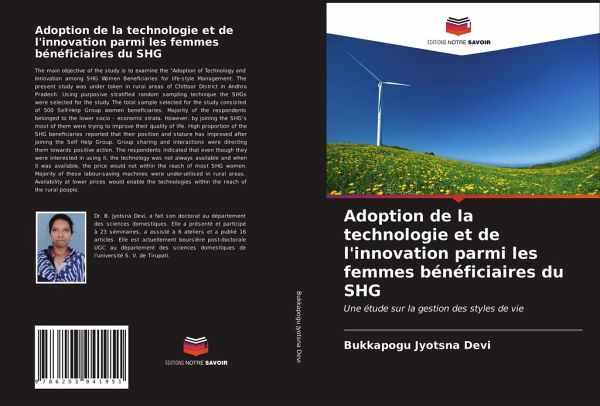 Adoption de la technologie et de l'innovation parmi les femmes bénéficiaires du SHG