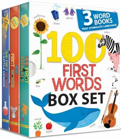 100 First Words Box Set: 3 Word Books That Stimulate Language (Us Edition) - Paradis, Anne