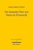 Der monetäre Wert von Daten im Privatrecht (eBook, PDF)