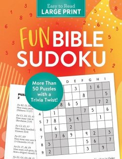 Fun Bible Sudoku Large Print: 50+ Puzzles with a Trivia Twist! - Compiled By Barbour Staff