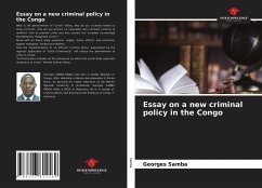 Essay on a new criminal policy in the Congo - Samba, Georges