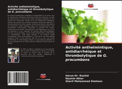 Activité anthelmintique, antidiarrhéique et thrombolytique de G. procumbens - -Rashid, Harun-Or;Aktar, Nazmin;Shaheen, Sharif Mohammad