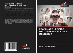 ESAMINARE LE SFIDE DELL'IMPRESA SOCIALE IN NIGERIA - OGUNRINADE, Ranti