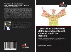 Cover Tecniche di valutazione dell'apprendimento nel corso di medicina dentale