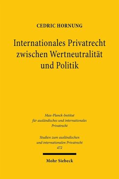 Cover Internationales Privatrecht zwischen Wertneutralität und Politik