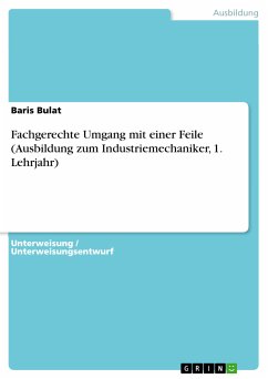 Fachgerechte Umgang mit einer Feile (Ausbildung zum Industriemechaniker, 1. Lehrjahr) (eBook, PDF) - Bulat, Baris