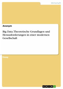 Big Data. Theoretische Grundlagen und Herausforderungen in einer modernen Gesellschaft (eBook, PDF)