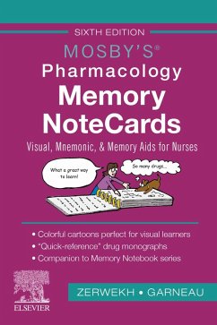 Cover Mosby's Pharmacology Memory NoteCards - E-Book (eBook, ePUB)