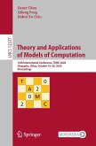 Theory and Applications of Models of Computation (eBook, PDF)