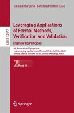Leveraging Applications of Formal Methods, Verification and Validation: Engineering Principles (eBook, PDF)