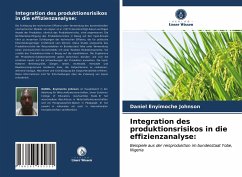 Integration des produktionsrisikos in die effizienzanalyse: - Johnson, DANIEL Enyimoche