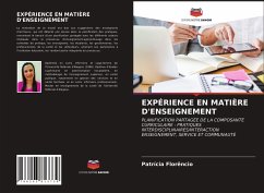 EXPÉRIENCE EN MATIÈRE D'ENSEIGNEMENT - Florêncio, Patrícia