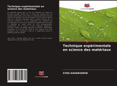 Technique expérimentale en science des matériaux - AZHARUDDIN, SYED