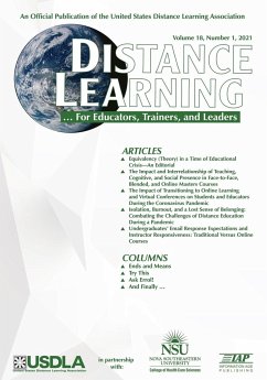 Distance Learning VOL 18 Issue 1, 2021