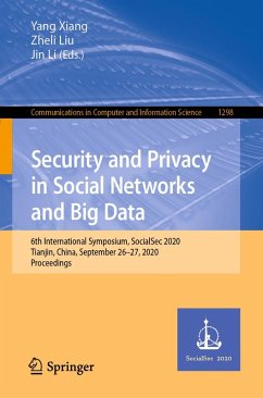Security and Privacy in Social Networks and Big Data (eBook, PDF)