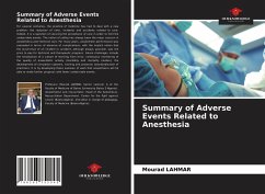 Summary of Adverse Events Related to Anesthesia - Lahmar, Mourad
