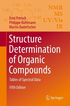 Structure Determination of Organic Compounds (eBook, PDF) - Pretsch, Ernö; Bühlmann, Philippe; Badertscher, Martin