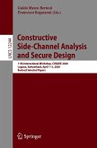 Constructive Side-Channel Analysis and Secure Design (eBook, PDF)