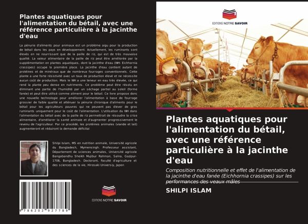 Plantes aquatiques pour l'alimentation du bétail, avec une référence … von  Shilpi Islam portofrei bei bücher.de bestellen