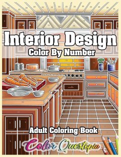 Interior Design Adult Color by Number Coloring Book - Color Questopia