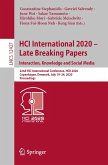 HCI International 2020 - Late Breaking Papers: Interaction, Knowledge and Social Media (eBook, PDF)