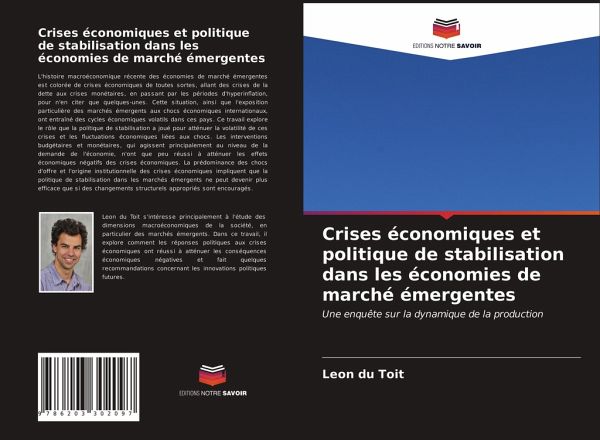 Crises économiques et politique de stabilisation dans les économies de marché émergentes Crises économiques et politique de stabilisation dans les économies de marché émergentes