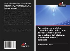 Partecipazione della comunità alle politiche e ai regolamenti per la promozione del sistema solare nei mercati azionari - Dibia, Dr Benedictta