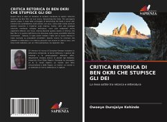 Cover CRITICA RETORICA DI BEN OKRI CHE STUPISCE GLI DEI