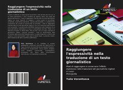 Raggiungere l'espressività nella traduzione di un testo giornalistico - Vorontsova, Yulia