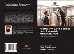 Fabrication juste à temps dans l'industrie manufacturière - Singh, Jagdeep;Gandhi, Surjit Kumar;Prakash, Chander