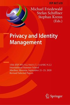 Privacy and Identity Management (eBook, PDF)