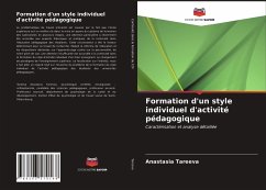 Formation d'un style individuel d'activité pédagogique - Tareeva, Anastasia