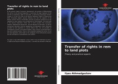 Cover Transfer of rights in rem to land plots