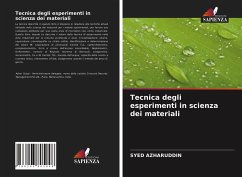 Tecnica degli esperimenti in scienza dei materiali - AZHARUDDIN, SYED