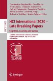 HCI International 2020 - Late Breaking Papers: Cognition, Learning and Games (eBook, PDF)