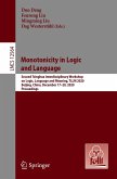 Monotonicity in Logic and Language (eBook, PDF)