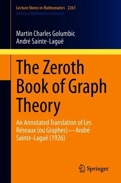The Zeroth Book of Graph Theory (eBook, PDF) - Golumbic, Martin Charles; Sainte-Laguë, André