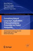 Formalising Natural Languages: Applications to Natural Language Processing and Digital Humanities (eBook, PDF)
