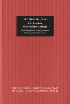 Das Problem des absoluten Anfangs (eBook, PDF) - Bonheim, Günther