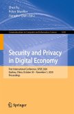 Security and Privacy in Digital Economy (eBook, PDF)