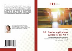 OIT : Quelles applications judiciaires des NIT ? - Guillot, Aude