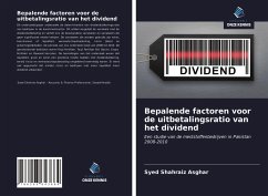 Bepalende factoren voor de uitbetalingsratio van het dividend - Asghar, Syed Shahraiz