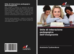 Stile di interazione pedagogica dell'insegnante - Tyulmenkova, Anastasia